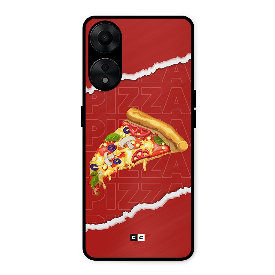 Pizza Lover Metal Back Case for Oppo A78 5G
