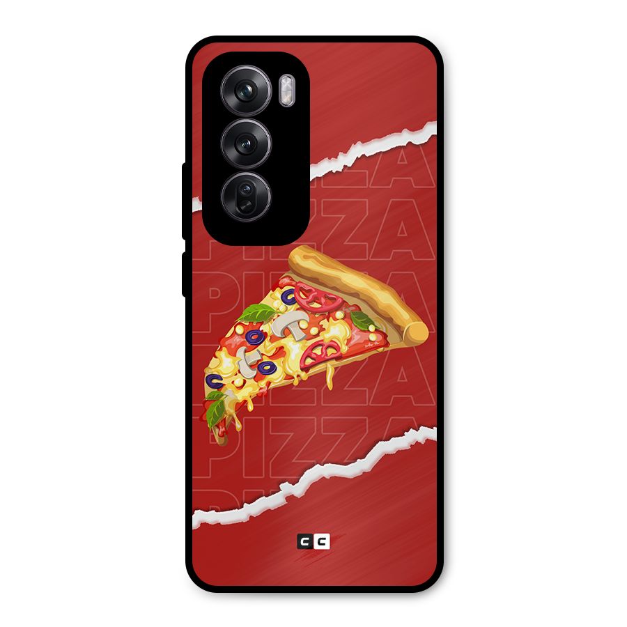 Pizza Lover Metal Back Case for Oppo Reno12 Pro