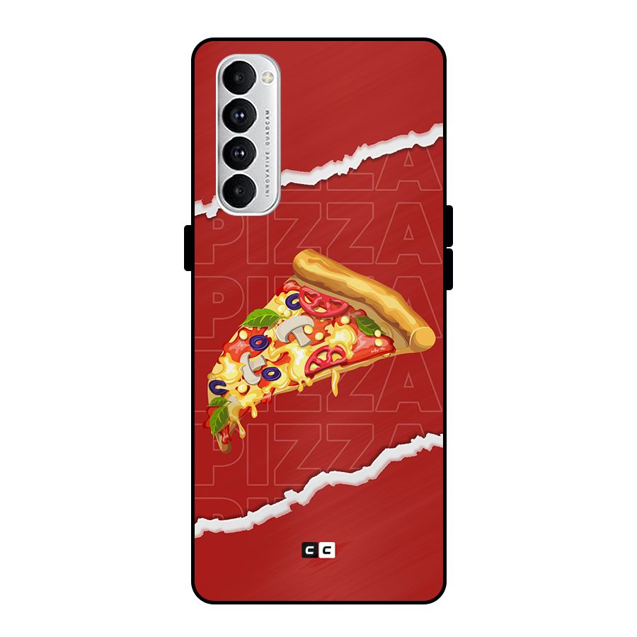 Pizza Lover Metal Back Case for Oppo Reno4 Pro