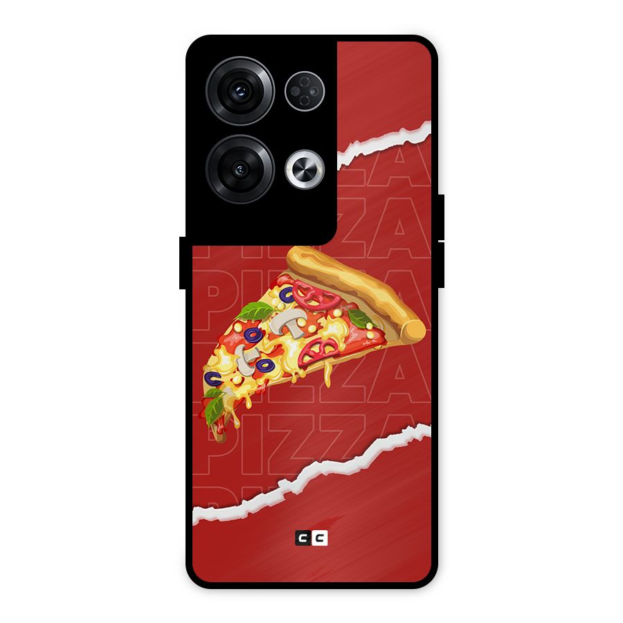 Pizza Lover Metal Back Case for Oppo Reno8 Pro 5G
