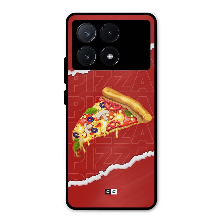 Pizza Lover Metal Back Case for Poco X6 Pro