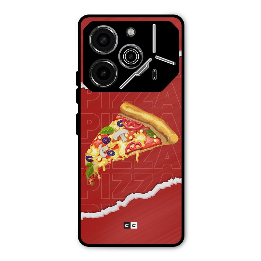 Pizza Lover Metal Back Case for Tecno Pova 6 Pro