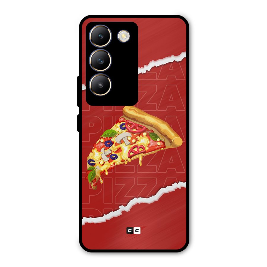 Pizza Lover Metal Back Case for Vivo T3 5G