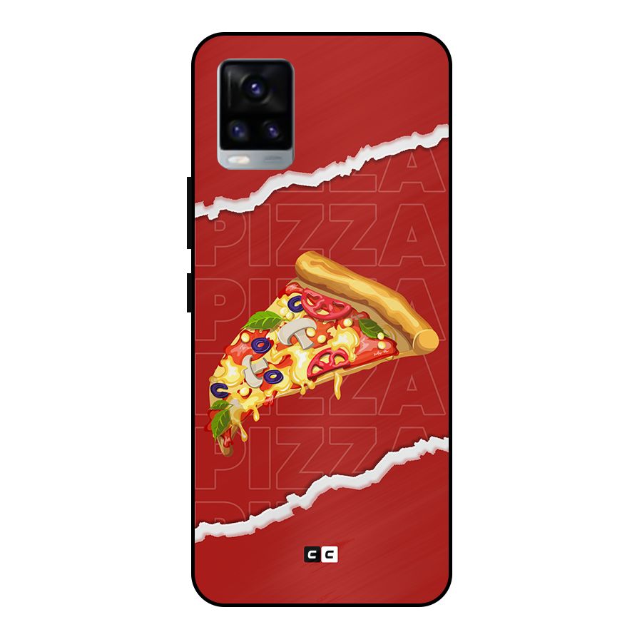 Pizza Lover Metal Back Case for Vivo V20 2021