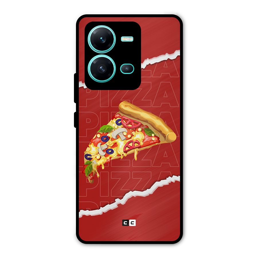 Pizza Lover Metal Back Case for Vivo V25