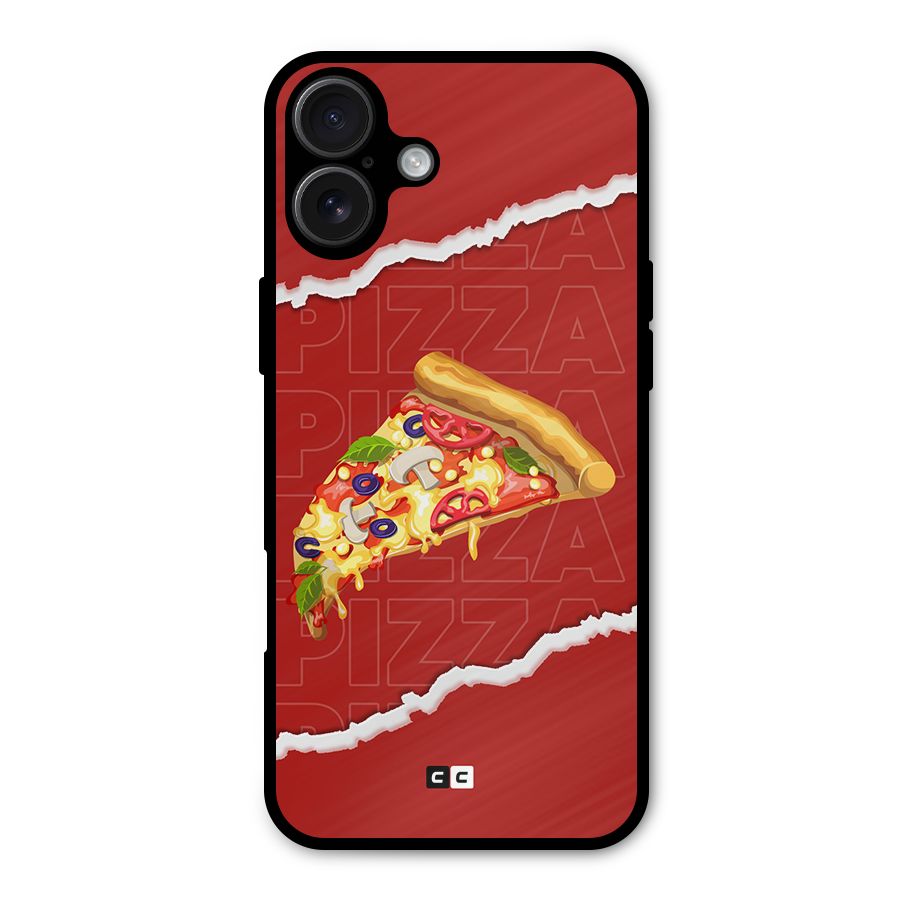Pizza Lover Metal Back Case for iPhone 16 Plus