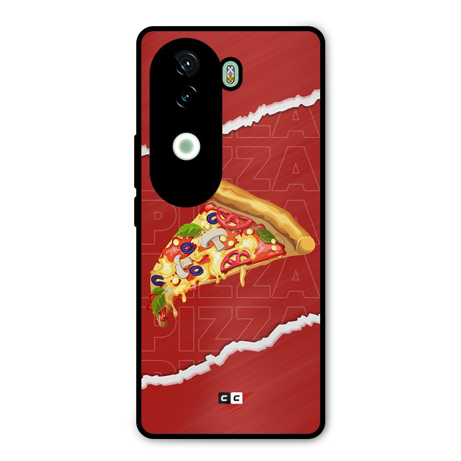 Pizza Lover Metal Back Case for iQOO Z9s