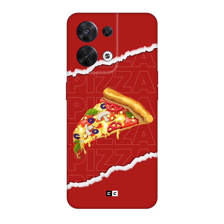 Pizza Lover Original Polycarbonate Back Case for Oppo Reno8 5G