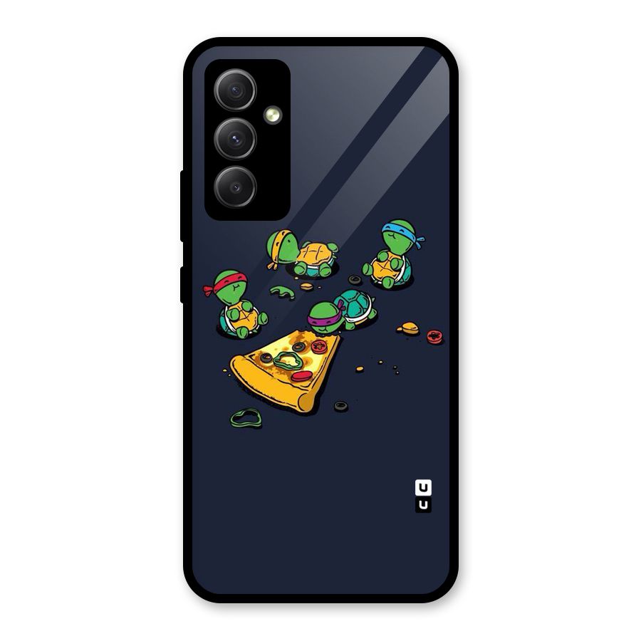 Pizza Overload Glass Back Case for Galaxy A34
