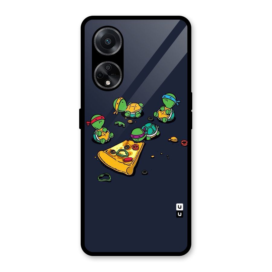 Pizza Overload Glass Back Case for Oppo F23