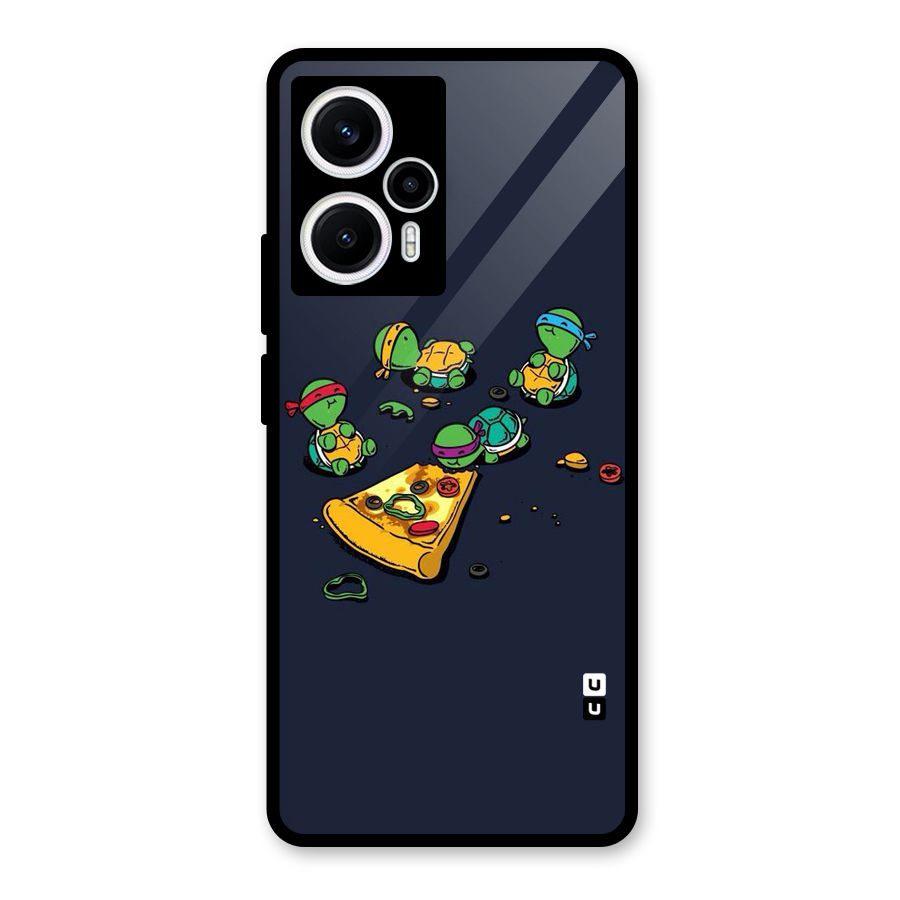 Pizza Overload Glass Back Case for Poco F5