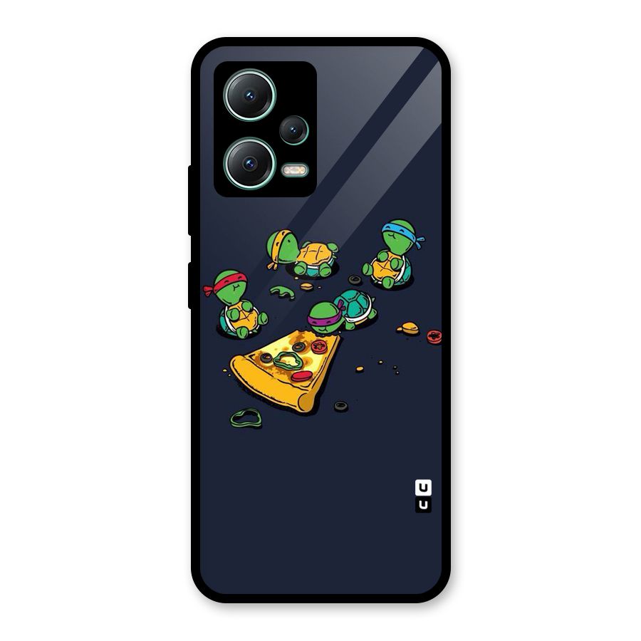 Pizza Overload Glass Back Case for Poco X5