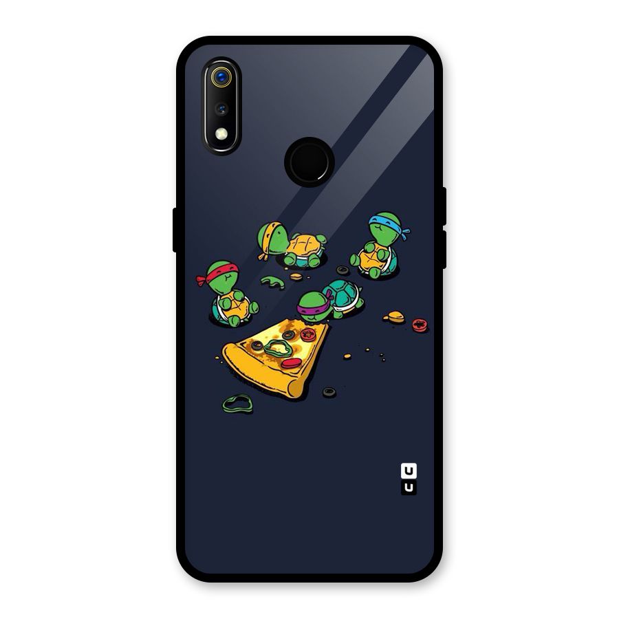 Pizza Overload Glass Back Case for Realme 3