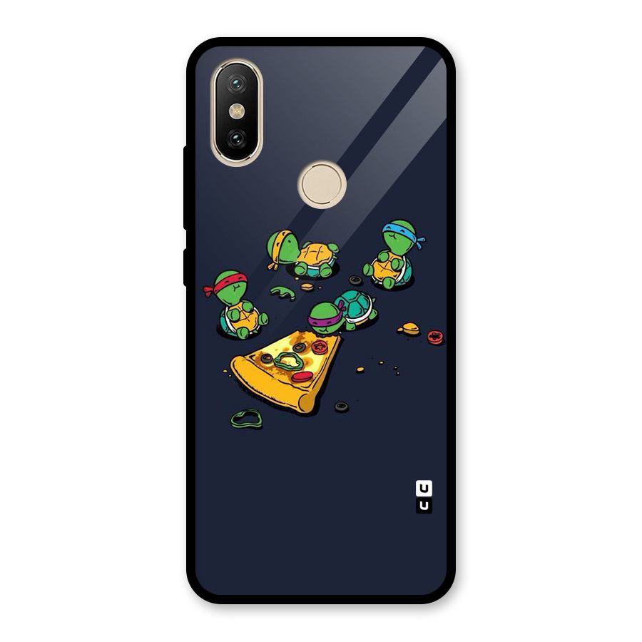 Pizza Overload Glass Back Case for Redmi A2