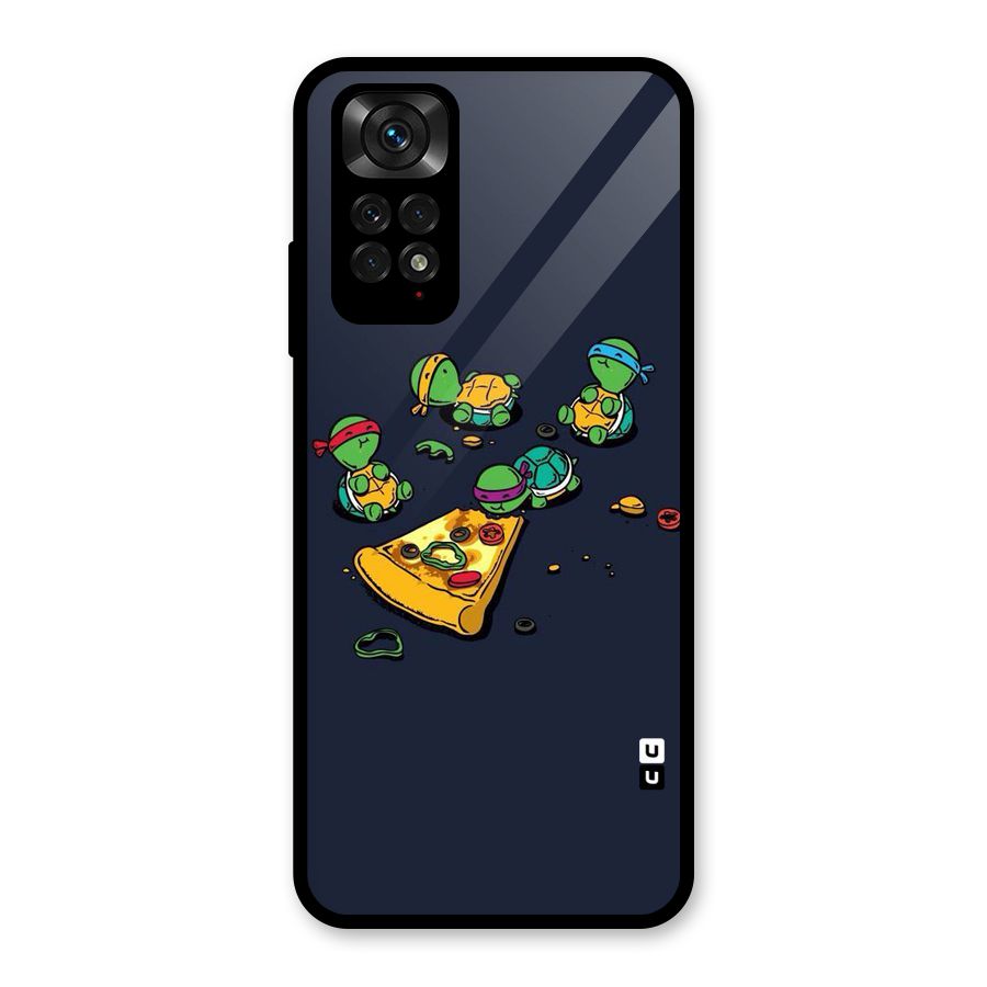 Pizza Overload Glass Back Case for Redmi Note 11S