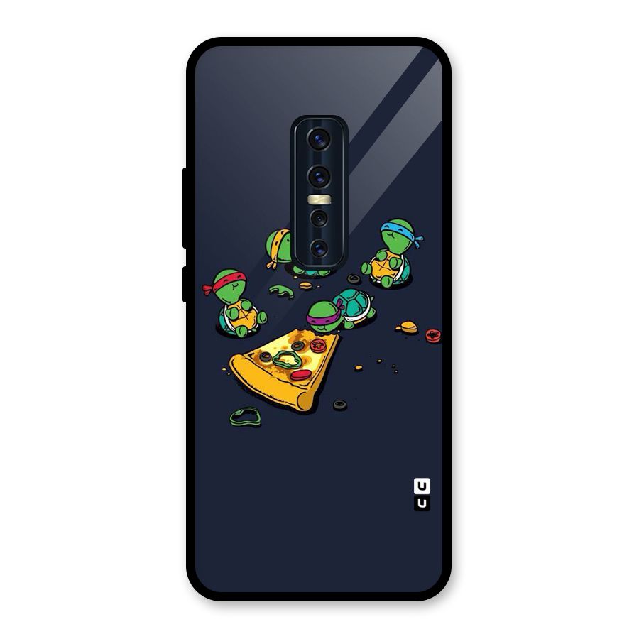 Pizza Overload Glass Back Case for Vivo V17 Pro