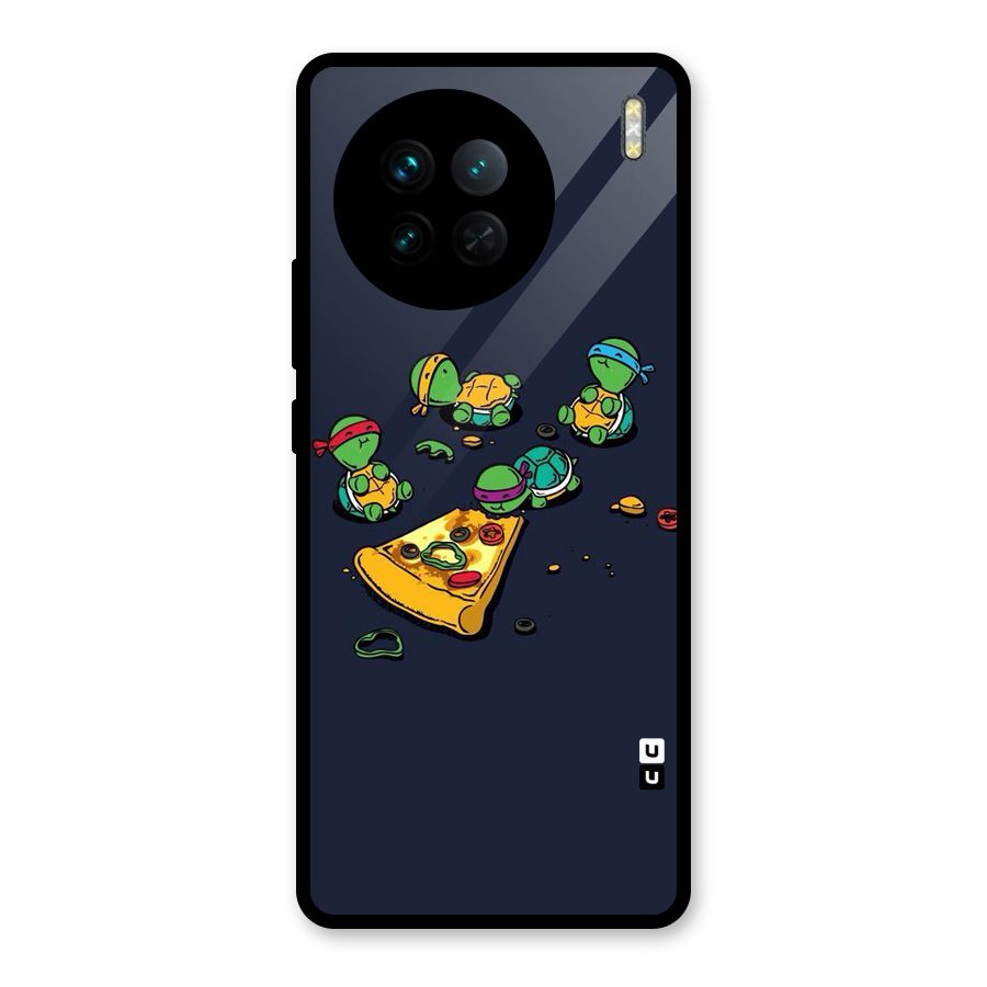 Pizza Overload Glass Back Case for Vivo X90