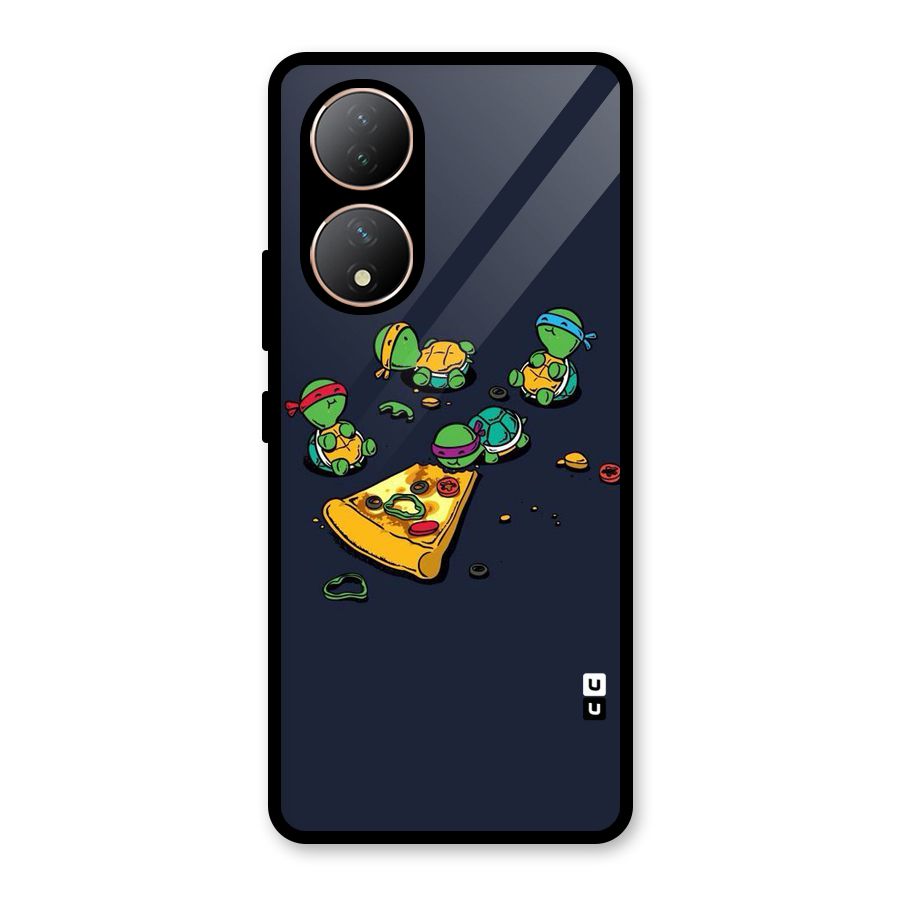Pizza Overload Glass Back Case for Vivo Y100A