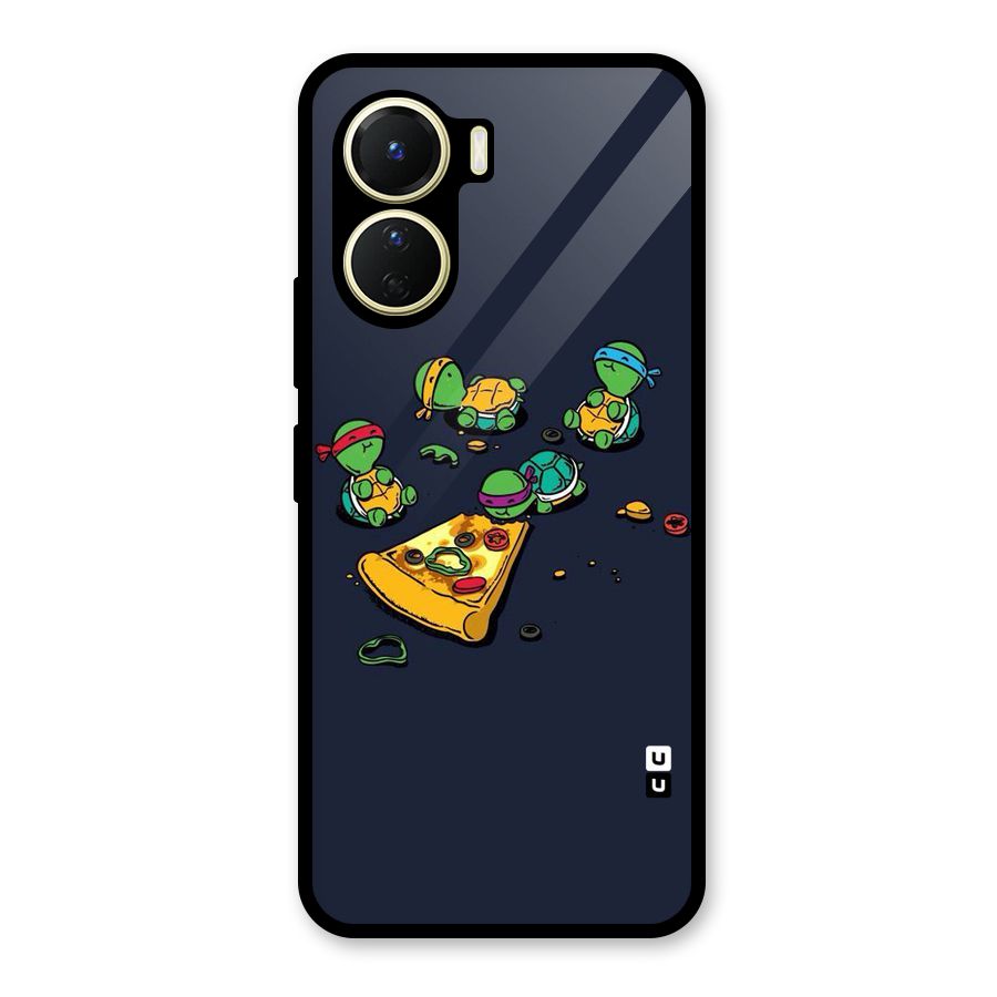 Pizza Overload Glass Back Case for Vivo Y16