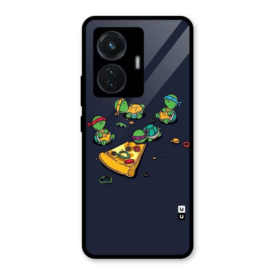 Pizza Overload Glass Back Case for iQOO Z6 44W