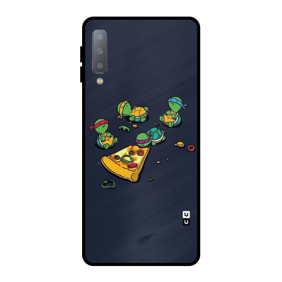Pizza Overload Metal Back Case for Galaxy A7 (2018)