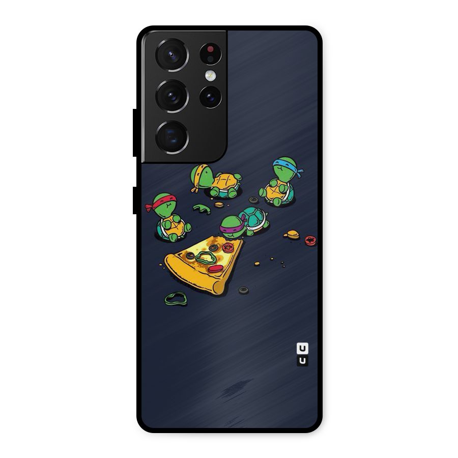 Pizza Overload Metal Back Case for Galaxy S21 Ultra 5G
