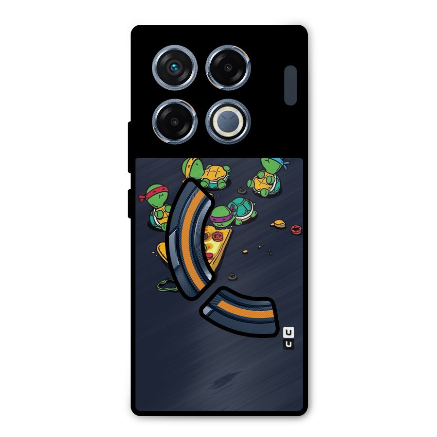 Pizza Overload Metal Back Case for Infinix GT 20 Pro