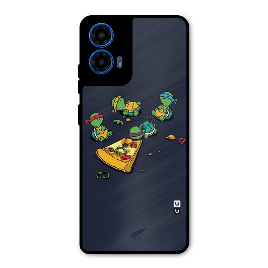 Pizza Overload Metal Back Case for Moto G45