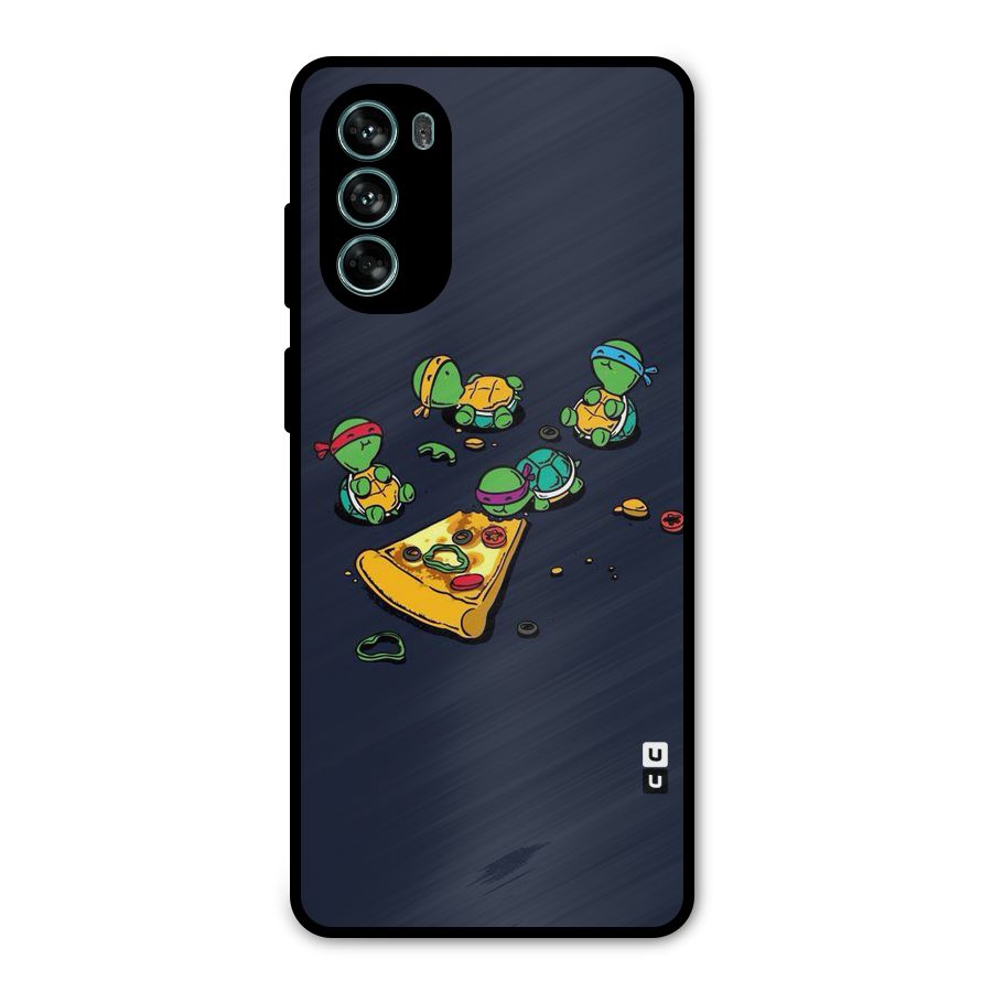 Pizza Overload Metal Back Case for Moto G62