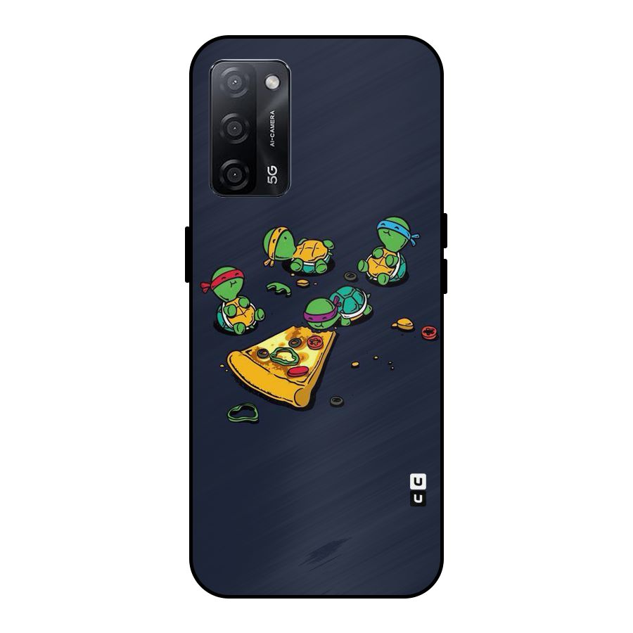 Pizza Overload Metal Back Case for Oppo A53s 5G