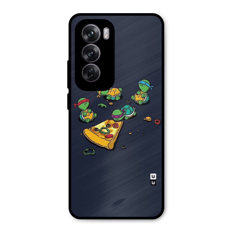 Pizza Overload Metal Back Case for Oppo Reno12 Pro