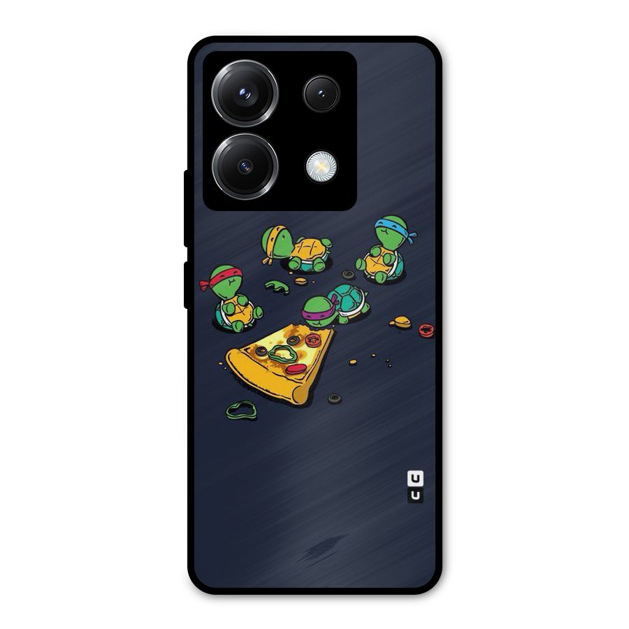 Pizza Overload Metal Back Case for Poco X6