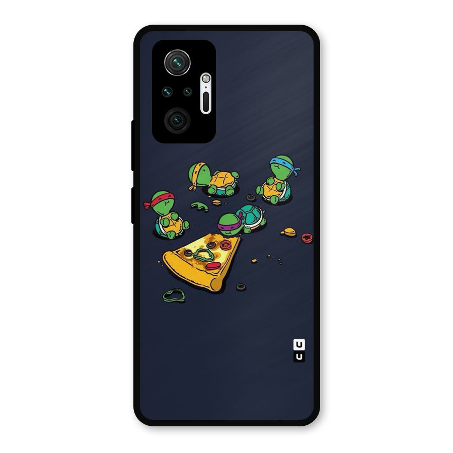 Pizza Overload Metal Back Case for Redmi Note 10 Pro