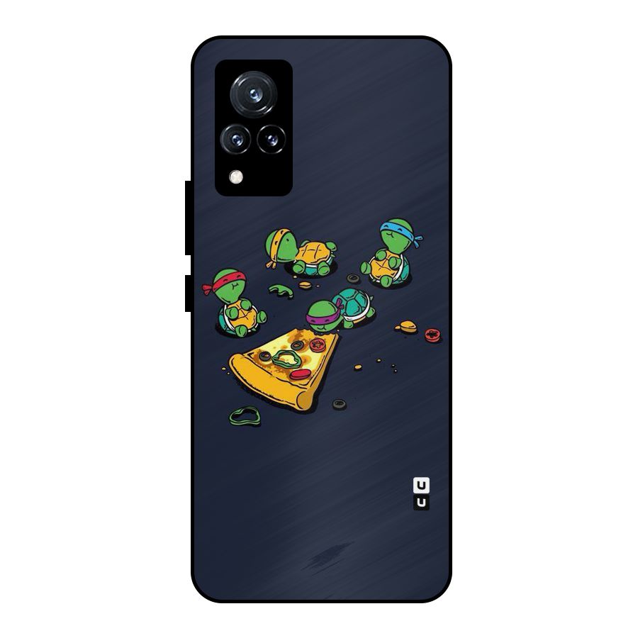 Pizza Overload Metal Back Case for Vivo V21 5G