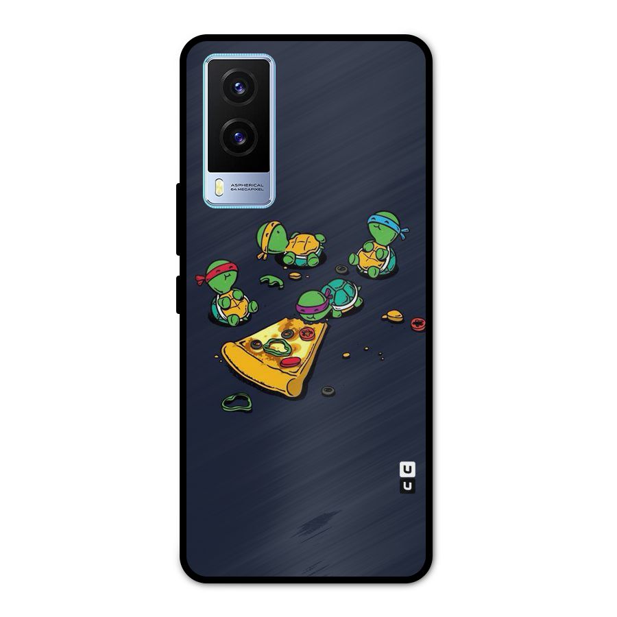 Pizza Overload Metal Back Case for Vivo V21e 5G