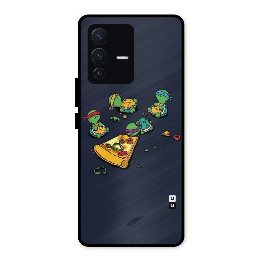 Pizza Overload Metal Back Case for Vivo V23 5G