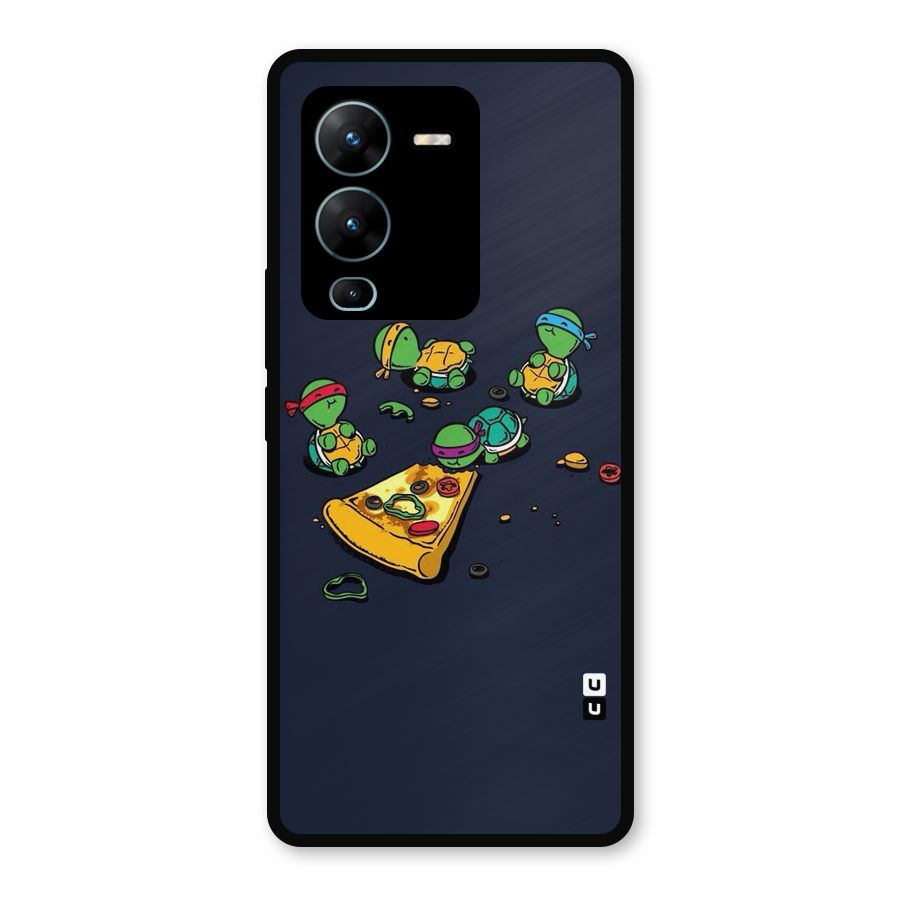 Pizza Overload Metal Back Case for Vivo V25 Pro
