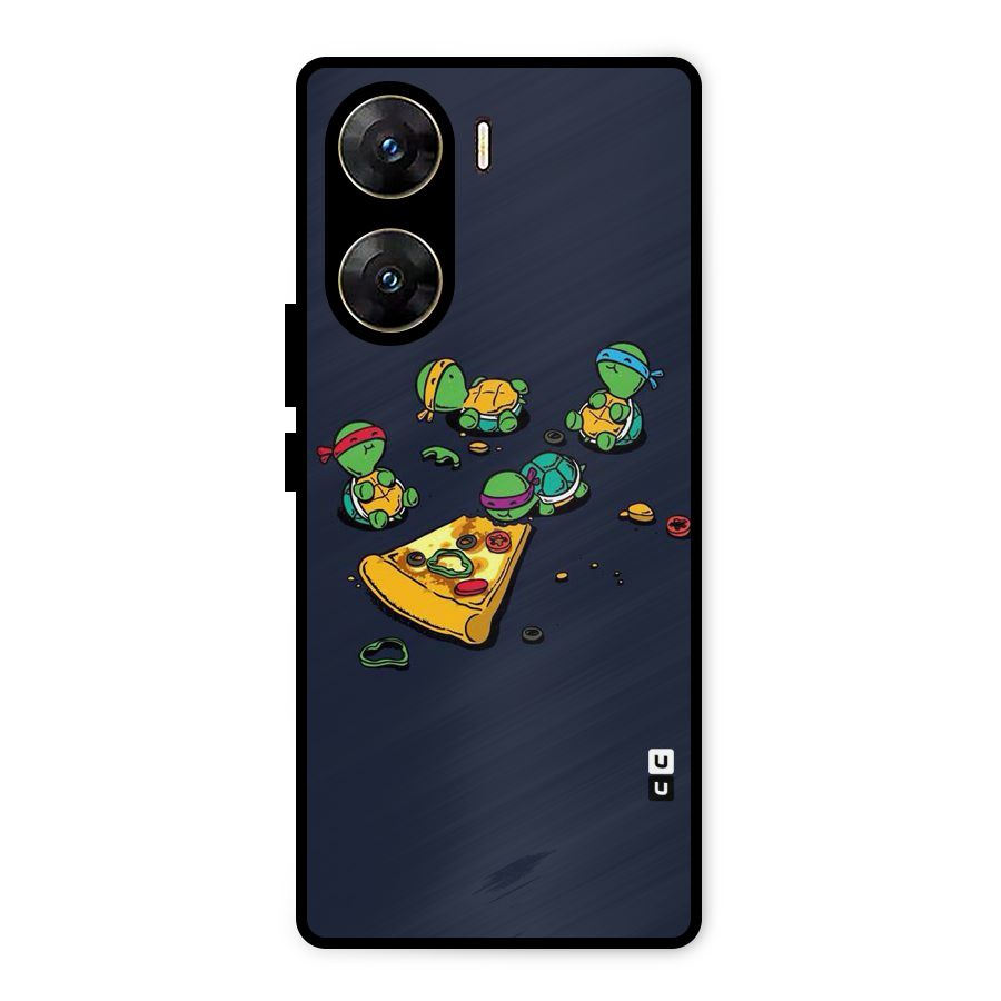 Pizza Overload Metal Back Case for Vivo V29e