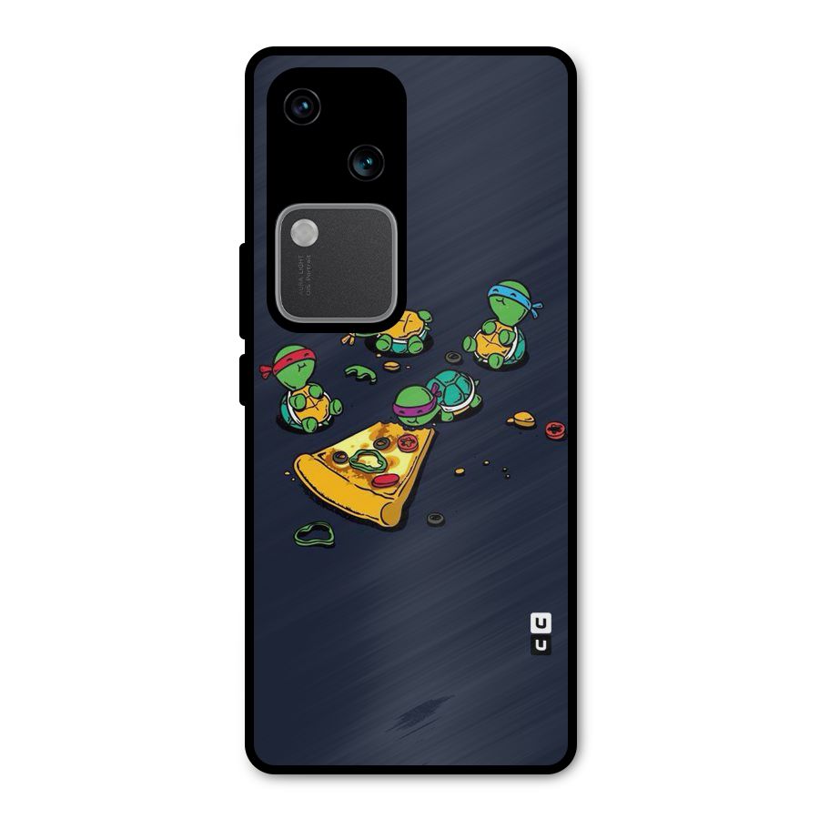 Pizza Overload Metal Back Case for Vivo V30