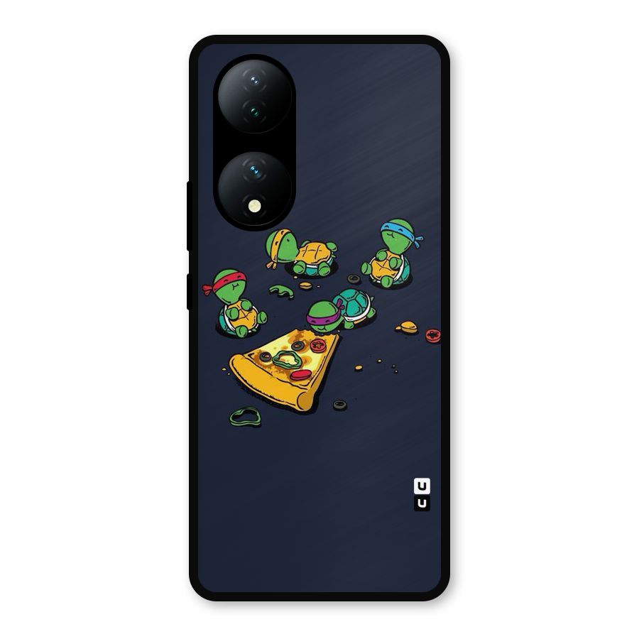 Pizza Overload Metal Back Case for Vivo Y100a