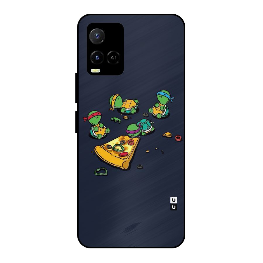 Pizza Overload Metal Back Case for Vivo Y21