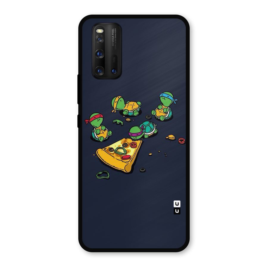 Pizza Overload Metal Back Case for iQOO 3