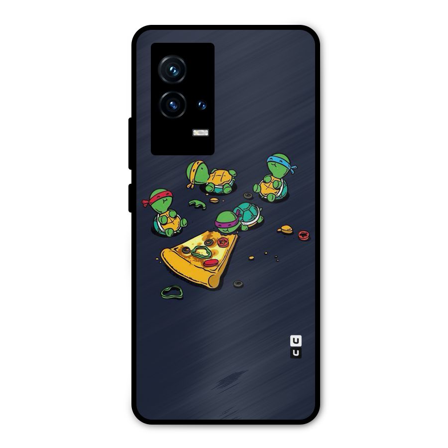 Pizza Overload Metal Back Case for iQOO 9 5G