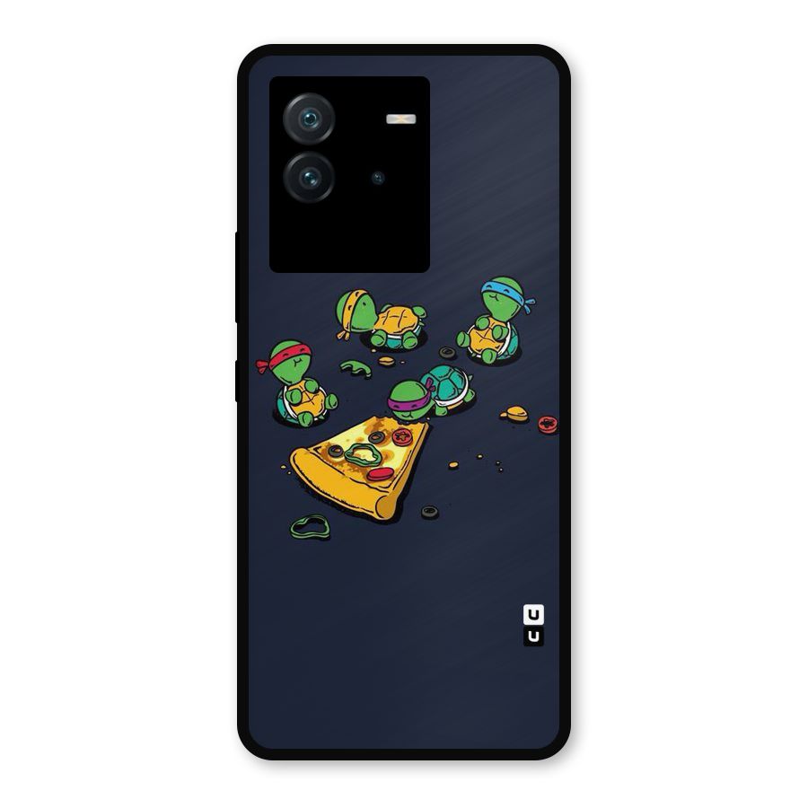 Pizza Overload Metal Back Case for iQOO Neo 6 5G