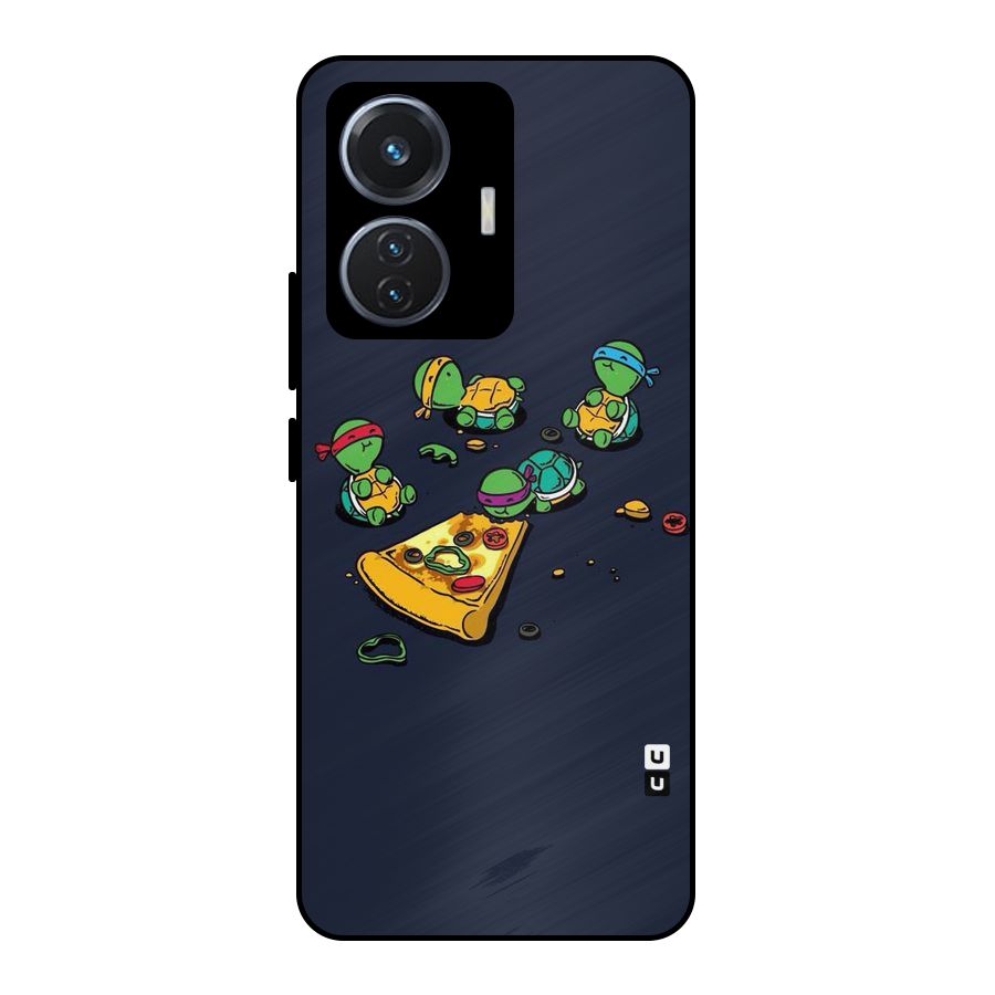 Pizza Overload Metal Back Case for iQOO Z6 44W