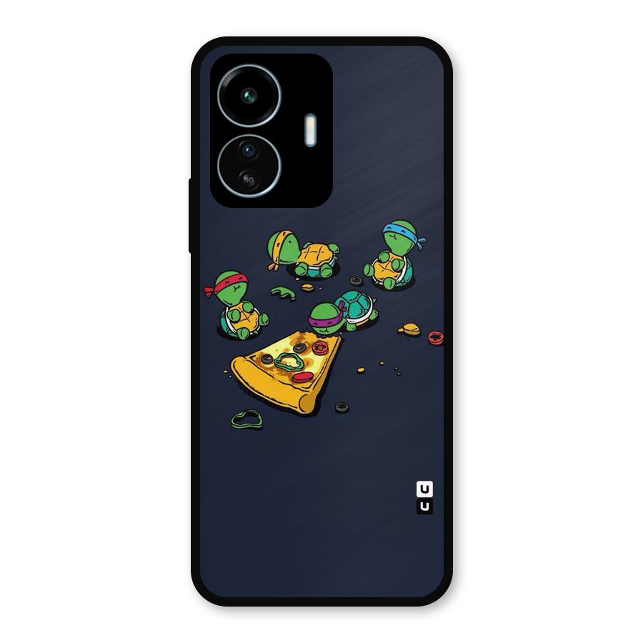 Pizza Overload Metal Back Case for vivo iQOO Z6 Lite 5G