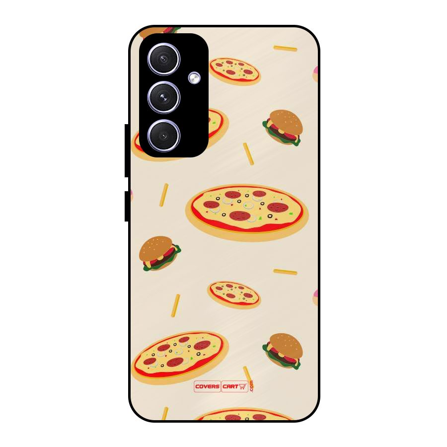 Pizza and Burger Love Metal Back Case for Galaxy A54