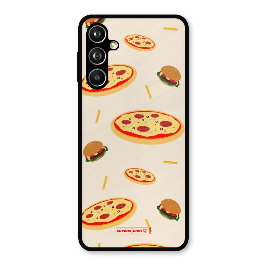 Pizza and Burger Love Metal Back Case for Samsung Galaxy M54