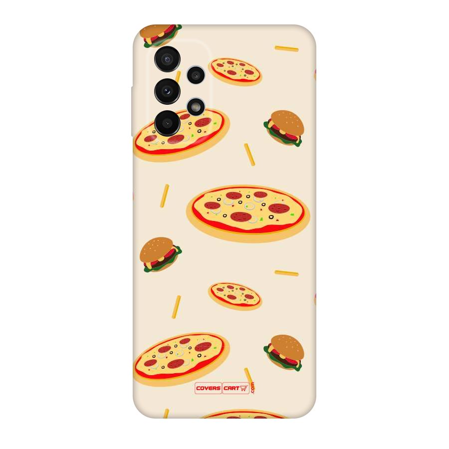 Pizza and Burger Love Original Polycarbonate Back Case for Galaxy A23
