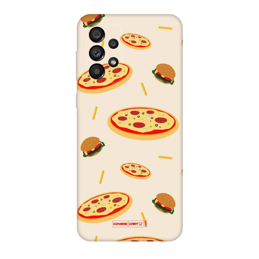 Pizza and Burger Love Original Polycarbonate Back Case for Galaxy A73 5G